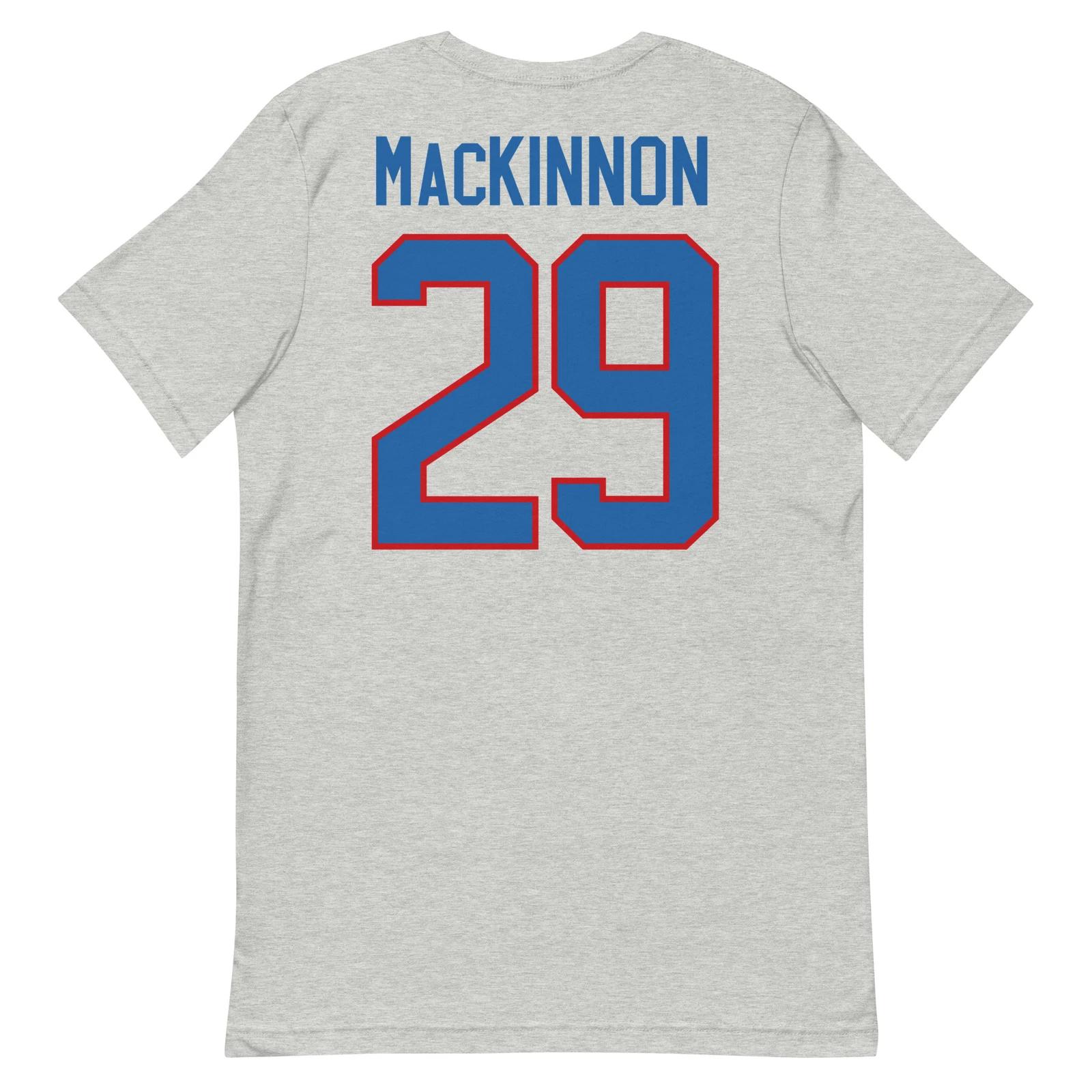 Reverse Retro Nathan MacKinnon Nordiques Alternate Logo Hockey Jersey Shirt S