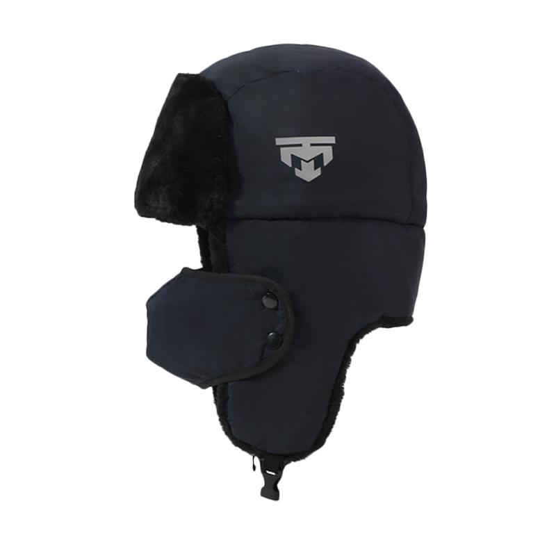 Winter Cap Men Women Velvet Thick Bomber Hat Outdoor Cycling Cap Warm Ear Protection Cold Ski Cap