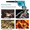 1500W 2 In 1 Blowing Suction Leaf Blower Cordless Electric Air Blower  PC Dust Cleaner Collector For Makita 18V Battery