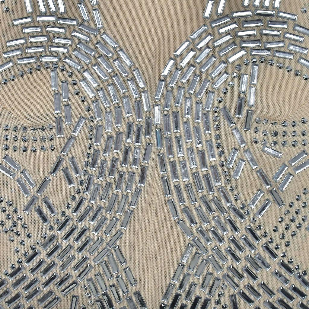 Damen Mode Netz-Kurzkleid in Unifarbe mit Heißbohrung