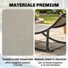 Set of 2 Folding Garden Loungers. Aluminum and Textilene Sun Lounger. 61x165x63cm