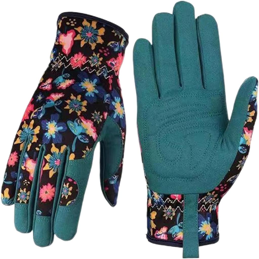 Leather Gardening Gloves For Women,Yard Working Gloves Thorn Proof Gloves, Digging, Weeding Raking, Pruning Women Gardening Gift