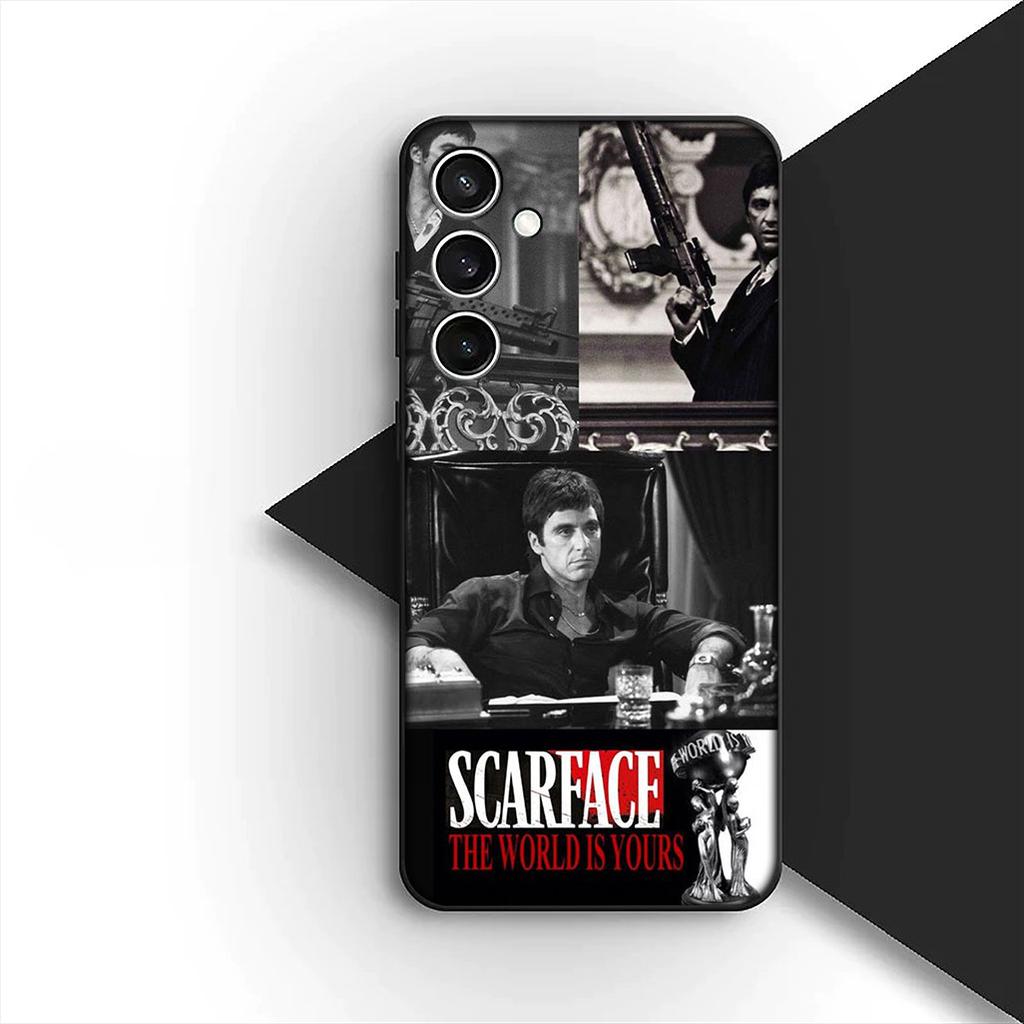 S-Scarfaces Wallpaper Phone Case for Samsung Galaxy S20 S22 S21 FE Ultra Plus A07 A17 A15 A16 A25 A57 A37 Protective Cover