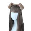 Cute Plush Dot Print Dog Ears Headband Kid Adult Animal Shape Elastic Hair Hoop Cosplay Costume Accessory Gift