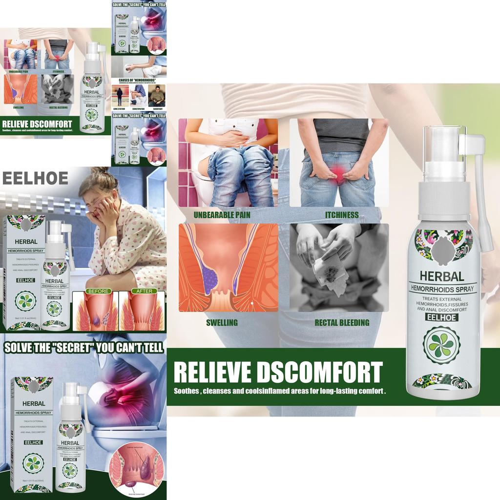 Eelhoe Herbal Care Spray Gentle Nourishing Body Spray For Soothing Anal Area Relief