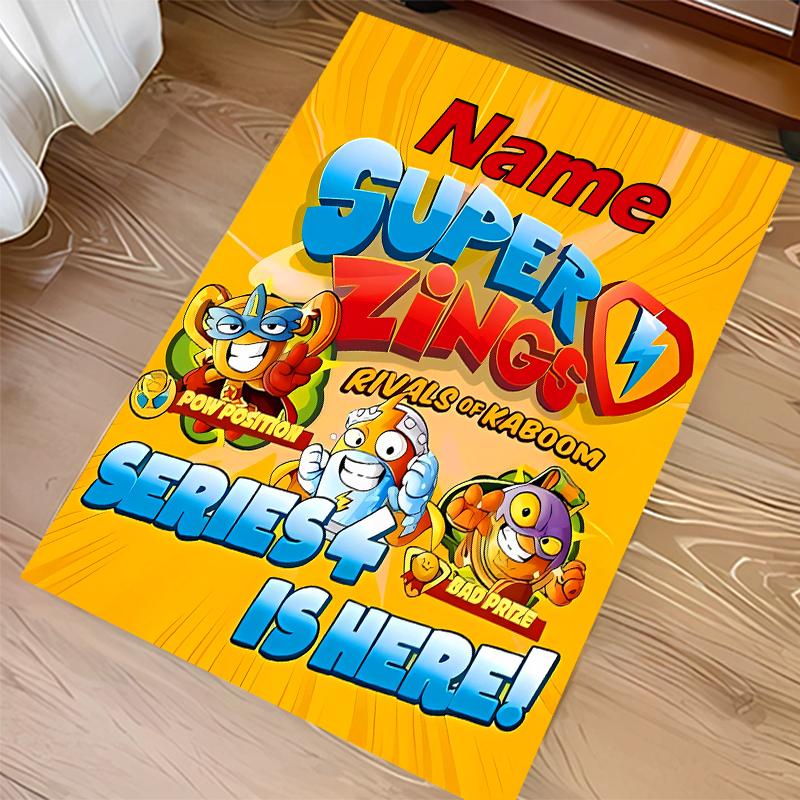 Custom Personalization SuperZings Print Area Rug - Soft, Washable Non-Slip Indoor Mat,Living Room,Home&Office Decorative Rug