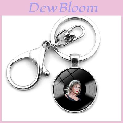 Elegant Taylor Swift Vinyl Record Keychain Creative Gift Zinc Alloy Modern Simple Design