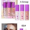 Make-up Fee Pat Puder Set Gesicht Dreidimensionales Contouring Glitzer Körperaufhellung Perlmuttfarbenes Highlight-Puder Set