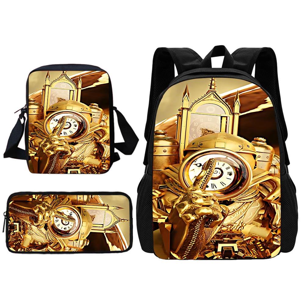 TITAN SPEAKER MAN Child School Backpack With Shoulder Bag Pencil Bags School Bags for Boys Girls Best Gift