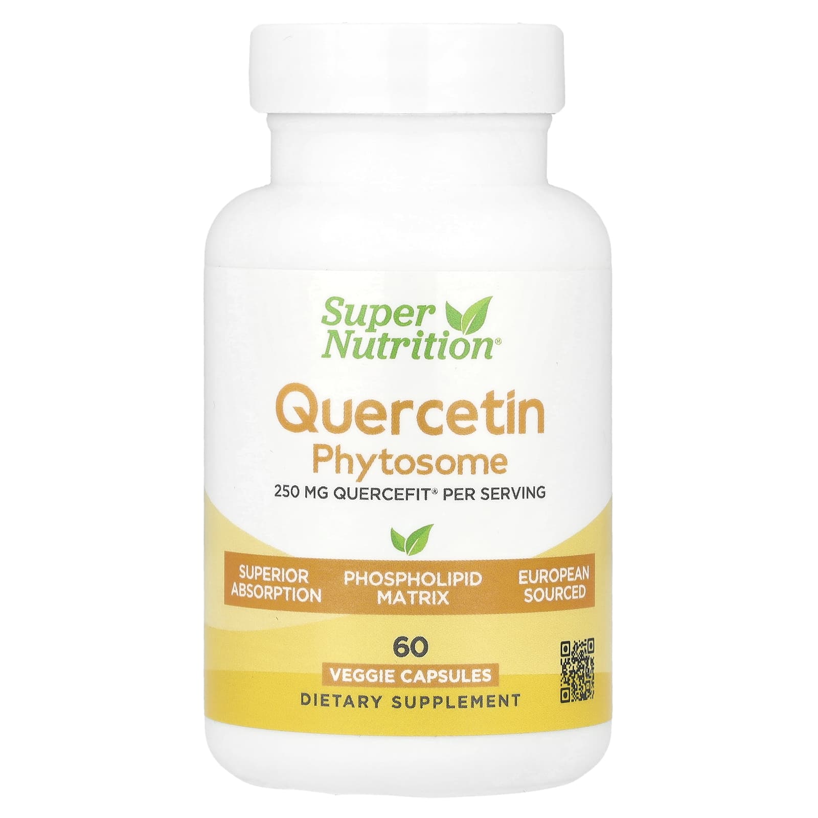 

Quercetin Phytosome Quercefit®, 250Mg, 60 Veggie Capsules