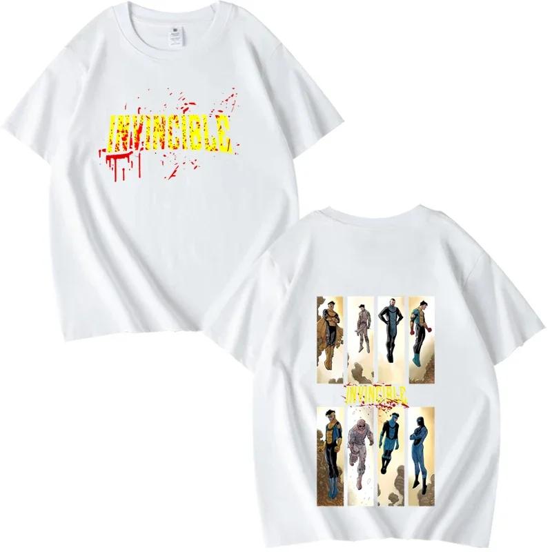 Men's T-shirt Invincible Mark Grayson Graphic T-shirts Men Women New Summer Cotton StreetwearCasual Fashion Round Neck Tees