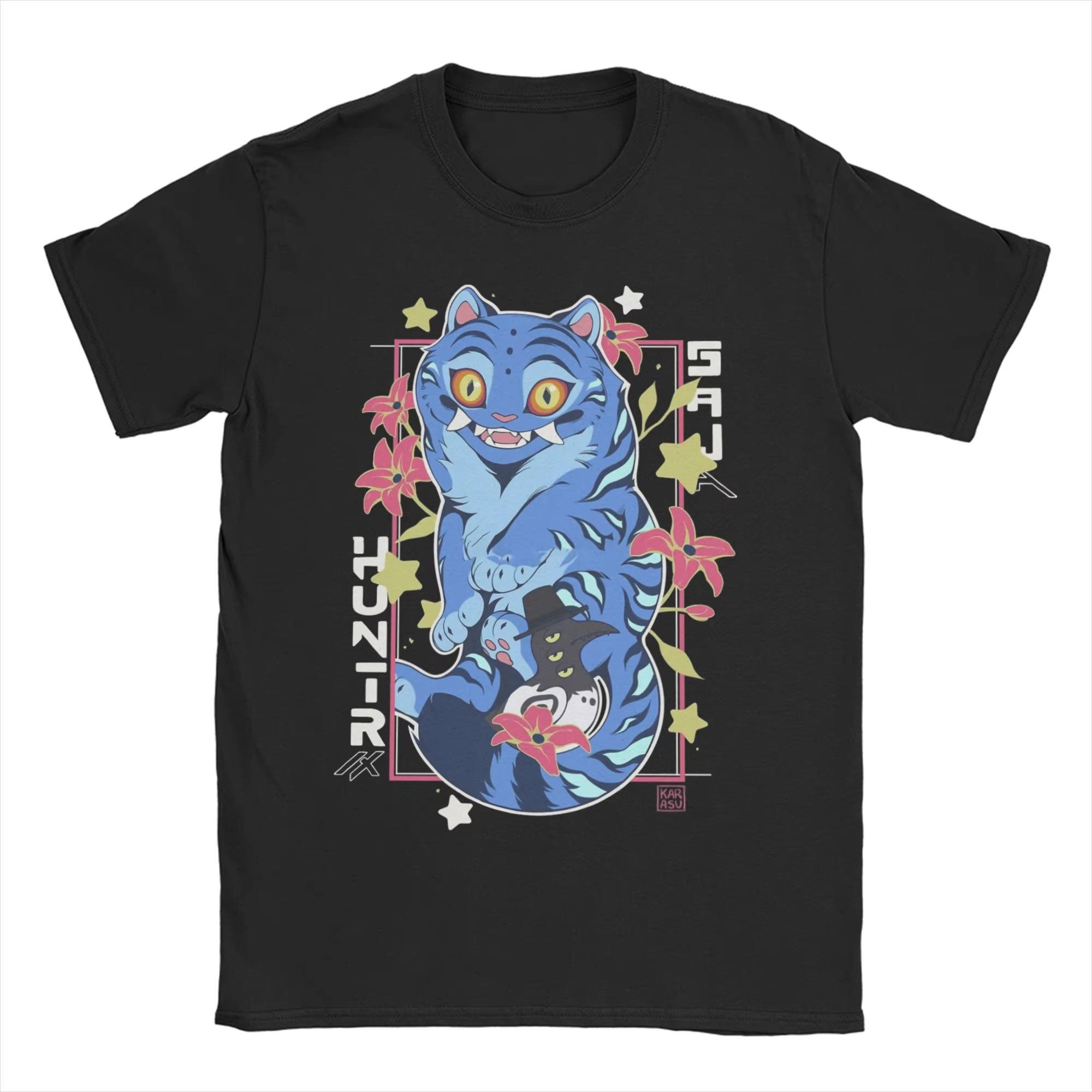 

KPop Demon Hunters Blue Tiger for Men Women T Shirt Awesome Tee Shirt Short Sleeve Crewneck T-Shirt Cotton Gift Idea Tee Tops S