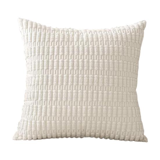 Kuddfodral i manchester Enfärgat Dold dragkedja Veteaxkorn Textur Fyrkantig form Sovrum Vardagsrum