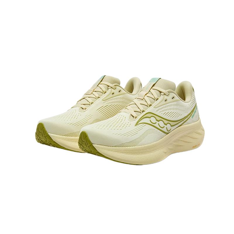 Saucony Ride 18 Fashionable Comfortable Versatile Cushioning Low-Top Running Shoes Unisex Running Shoes Yellow Green S31000-551