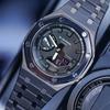 Casio Herren Flüssigkristall/Analog Dual-Display Serie Schwarze Uhr GA-2100-7A-