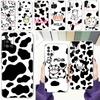 Case For Samsung A15 A13 A35 A55 A51 A71 A41 A31 A21S A05 A17 A23 A25 A33 A53 A73 5G A07 4G Cover Dairy Cattle Cow Speckle Cute