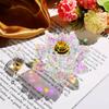 Creative Lotus Glass Perfume Bottle Crystal Decorative Desktop Decorations Home Desktop Decoration Bathroom Perfume Bottle