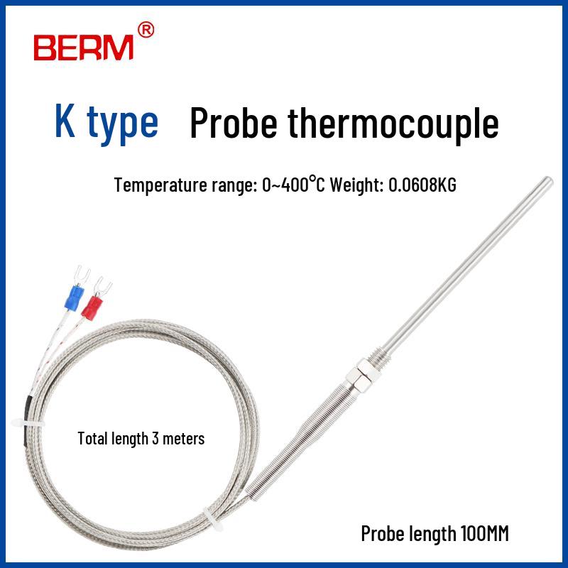 K-Type Thermocouple Temperature Sensor Probe with Controller