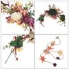 Forest Women Flower Vine Simulated Head Garland Flower Crown Hair Wreaths Hairpins  Festival Party