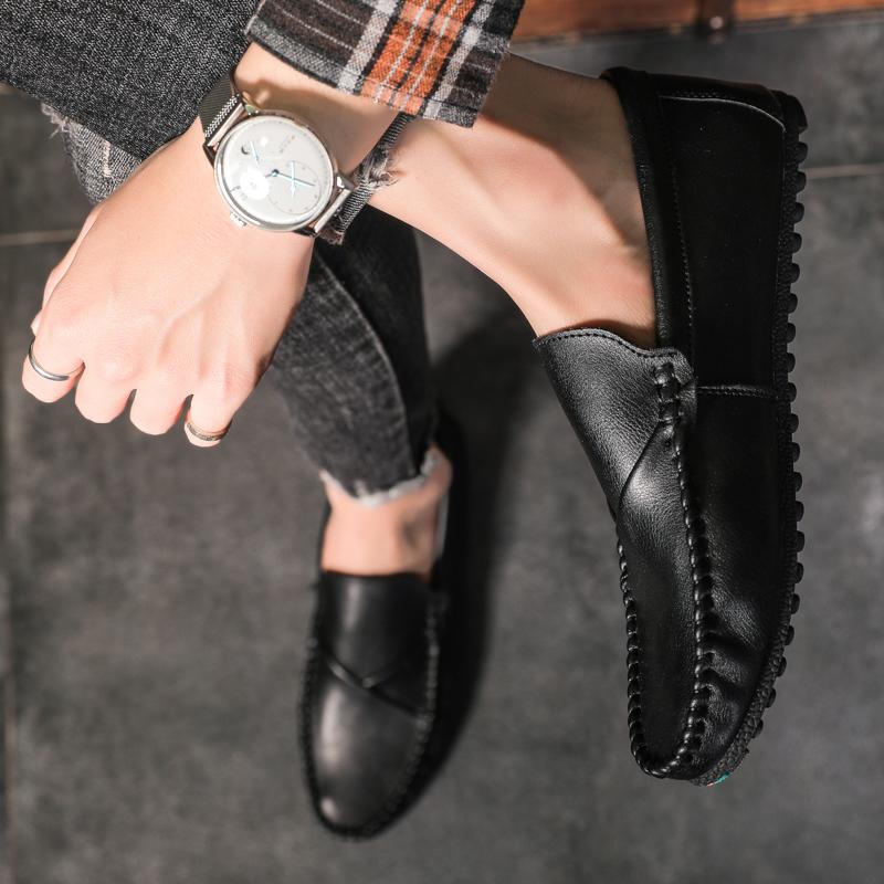 Penny Loafers Men Lightweight Loafer Male Casual Shoes Slip-On Flats Leather Mens Driving Shoes Luxury Designer Man Moccasins