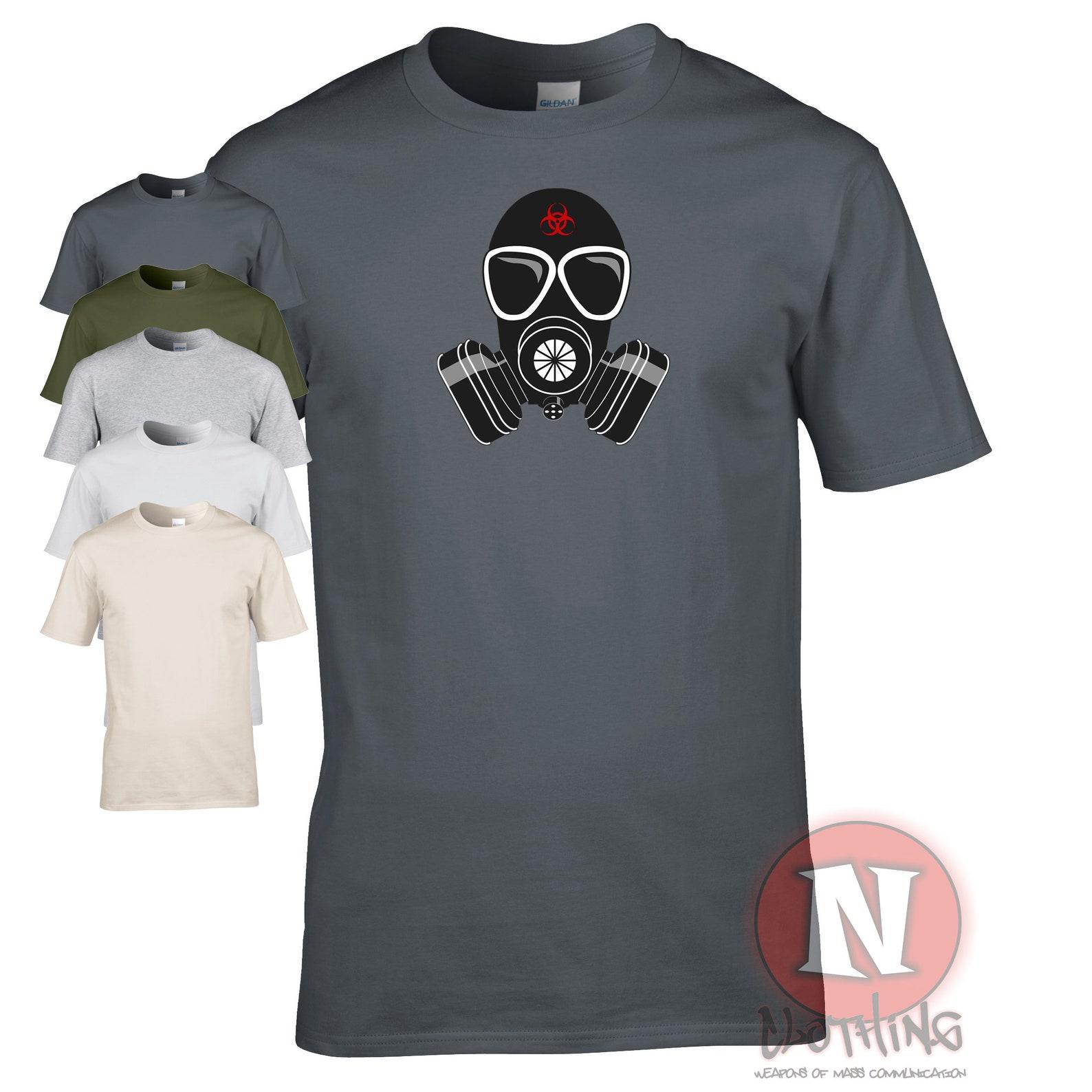 Apocalypse gas mask T-Shirt T-Shirt tee for the end of the world. L