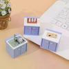 1 Set Dollhouse Simulation Mini Kitchen Utensils Gas Stove Model Scene Decoration Dolls House Miniature Kitchen Accessories