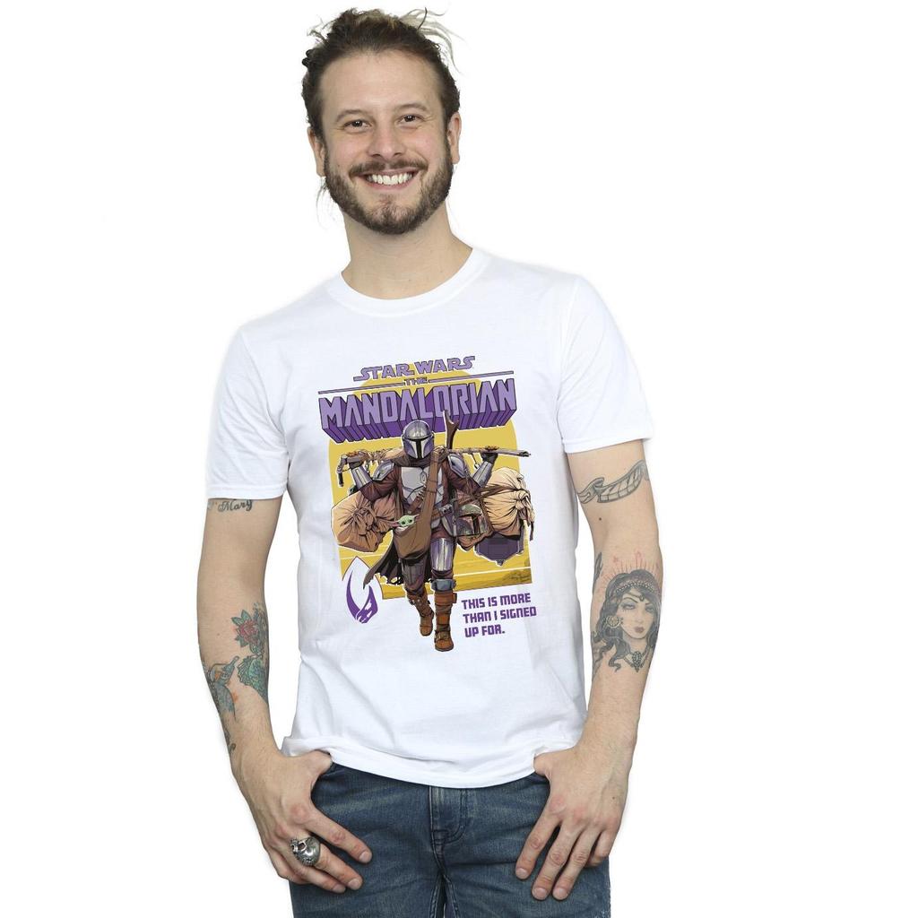 STAR WARS Mens The Mandalorian More Than I Signed Up For T-Shirt