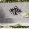 Daisy Metal Wall Art for Garden Terrace Home Floral Decor Modern Rustic Housewarming Gift