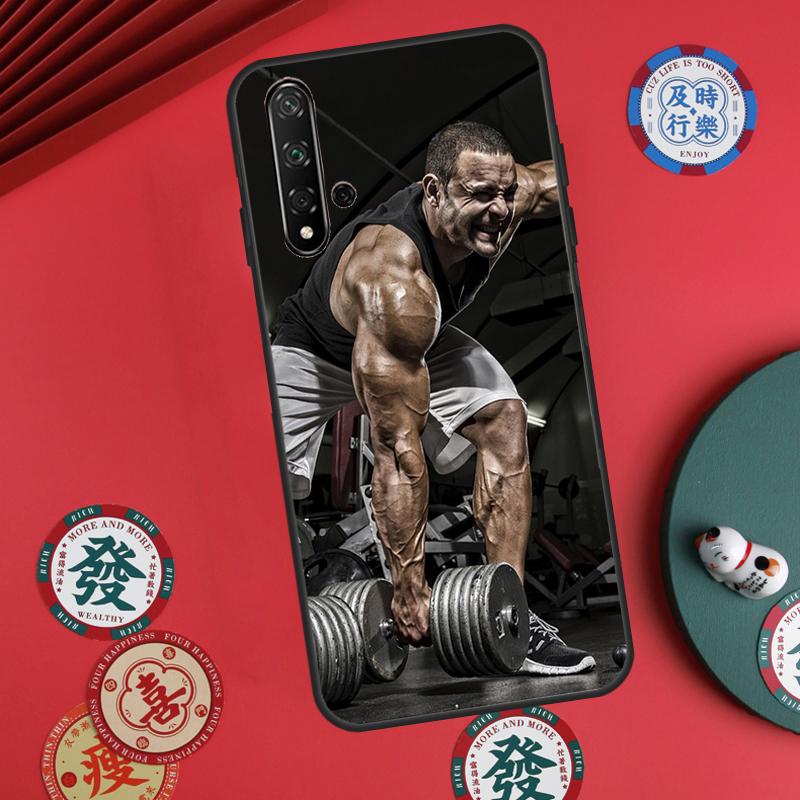 Bodybuilding Gym Fitness For Huawei Nova Y73 Y72 Y61 Y91 Y90 Y70 Y60 12s 12i 11i 8i 9 10 SE P60 Pro P30 P40 Lite Case