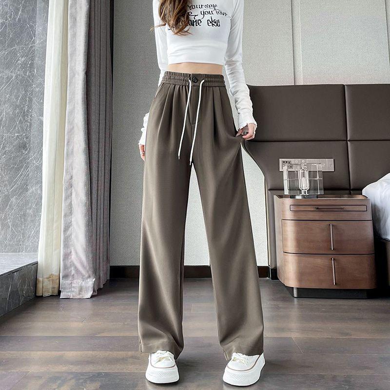 Ice-Feeling High-Waisted Slimming Wide-Leg Pants - Sun Protection, Spring/Summer 2026