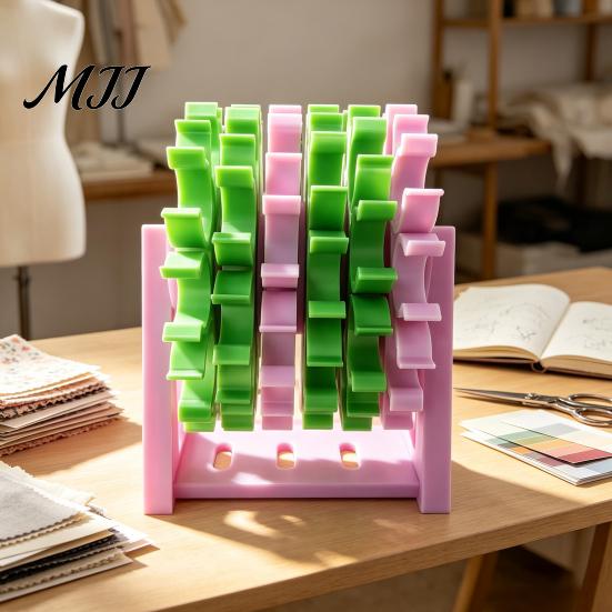 Thread Storage for Sewing Room Rotating Organizer, 60 Spools Capacity 360 Degree Swivel Wall Mounted Organizer Rack, Embroidery Holder Organization