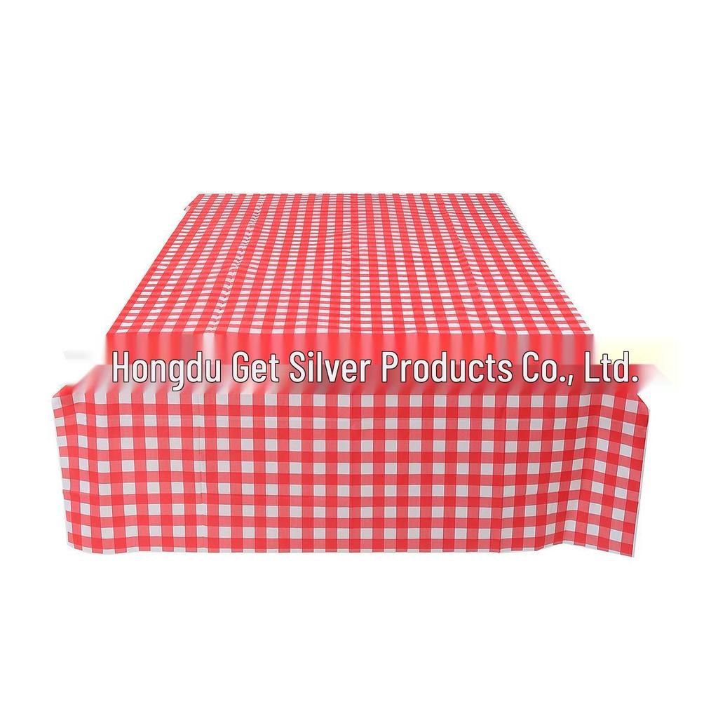 Children's Gingham Tablecloth & Placemat for Birthday, Party, and Graduation Decorations