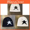 Star Pattern Knit Beanie With Earmuff Protection For Streetwear Enthusiasts