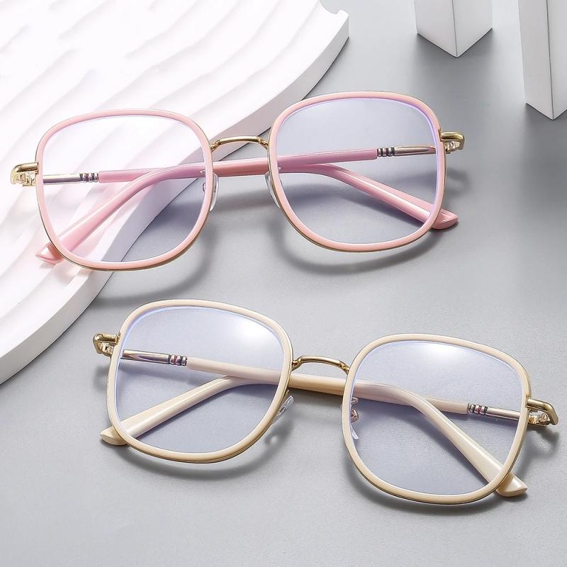 Fashion Square Frame Reading Glasses for Women Luxury Blue Light Blocking Presbyopia Unisex Men Large Retro Far Sight Eyeglasses