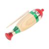 Wooden Guiro Percussion Instrument Fish Shaped Early Education Tool Gift for Kids Children