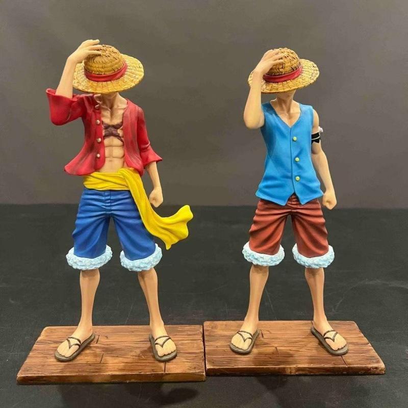 Anime One Piece JT Two Years later Pressure Cap Luffy Action Scene GK Model Statue Toys Double Characters Model Christmas Gift