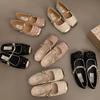 Sequined Gold Bag Head Half Slippers Women's Spring and Autumn Temperament Mary Jane Single Shoes Women's Shoes