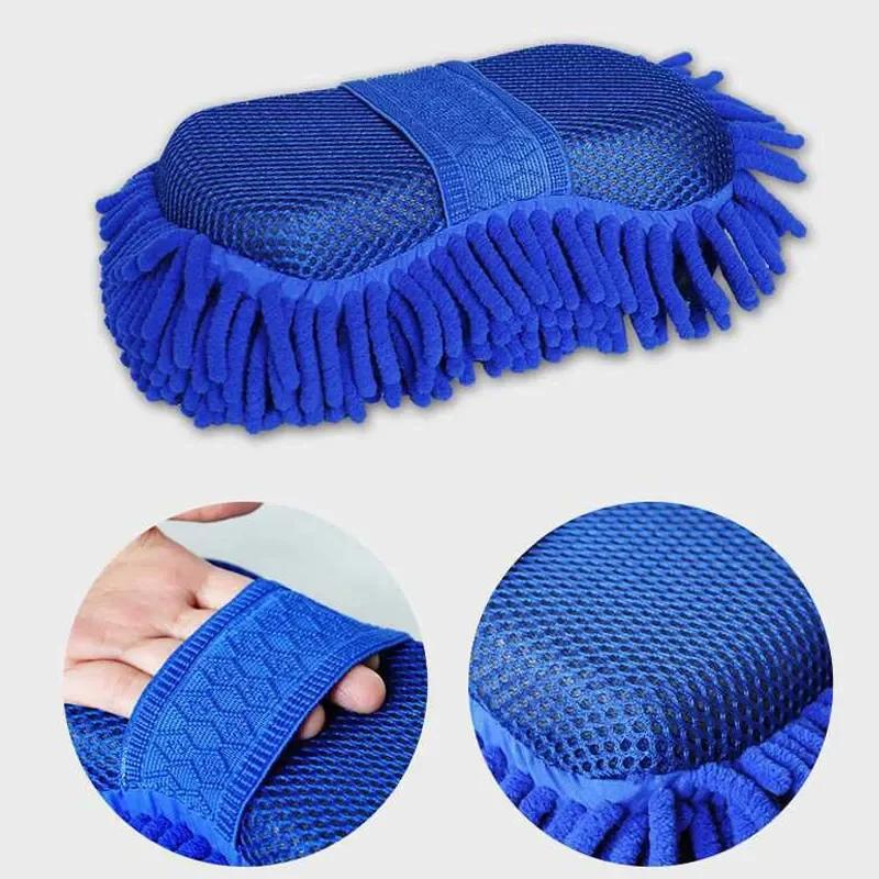 1/2Pcs Car Cleaning Brush Cleaner Tools Microfiber Car Washer Sponge Cleaning Washing Towel Auto Gloves Car Washing Accessories