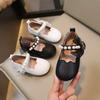 Girls Performance Shoes Spring  Autumn New Baby Soft Sole Flats Children's Princess Shoes Pearl  Kids Mary Janes with Lace Sweet