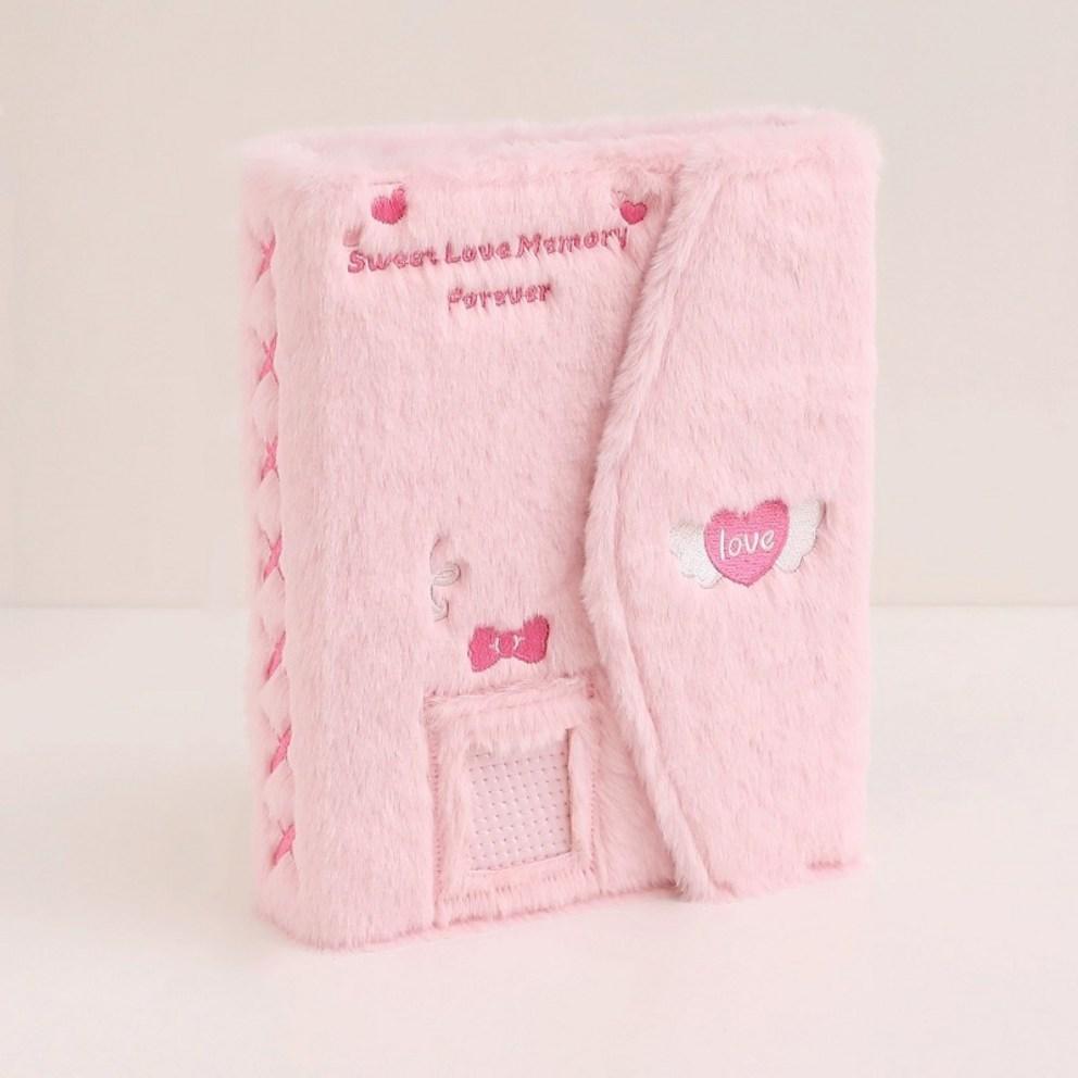 Songheung 6kroužkový fotoalbum A5 40 listů 4kapsičkový oboustranný fotoalbum deník, růžový, 1 kus