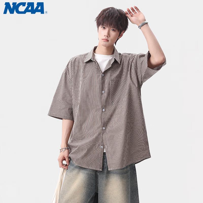 NCAA Men s Ice Silk Casual Short Sleeve Shirt M