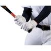 ZETT Baseball Batting High School Baseball Rules Silicone White Size M Gloves, Hand-Held, Compliant, Palm, (1100), (BG519HS)