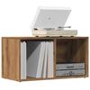 VidaXL LP Storage Boxes Artisan Oak Engineered Wood, Table for Record Player, Storage Furniture for LPs, 855787