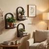 Wall-Mounted Multi-Layer Plant Stand: Succulent & Herb Shelf for Balcony or Indoor Display