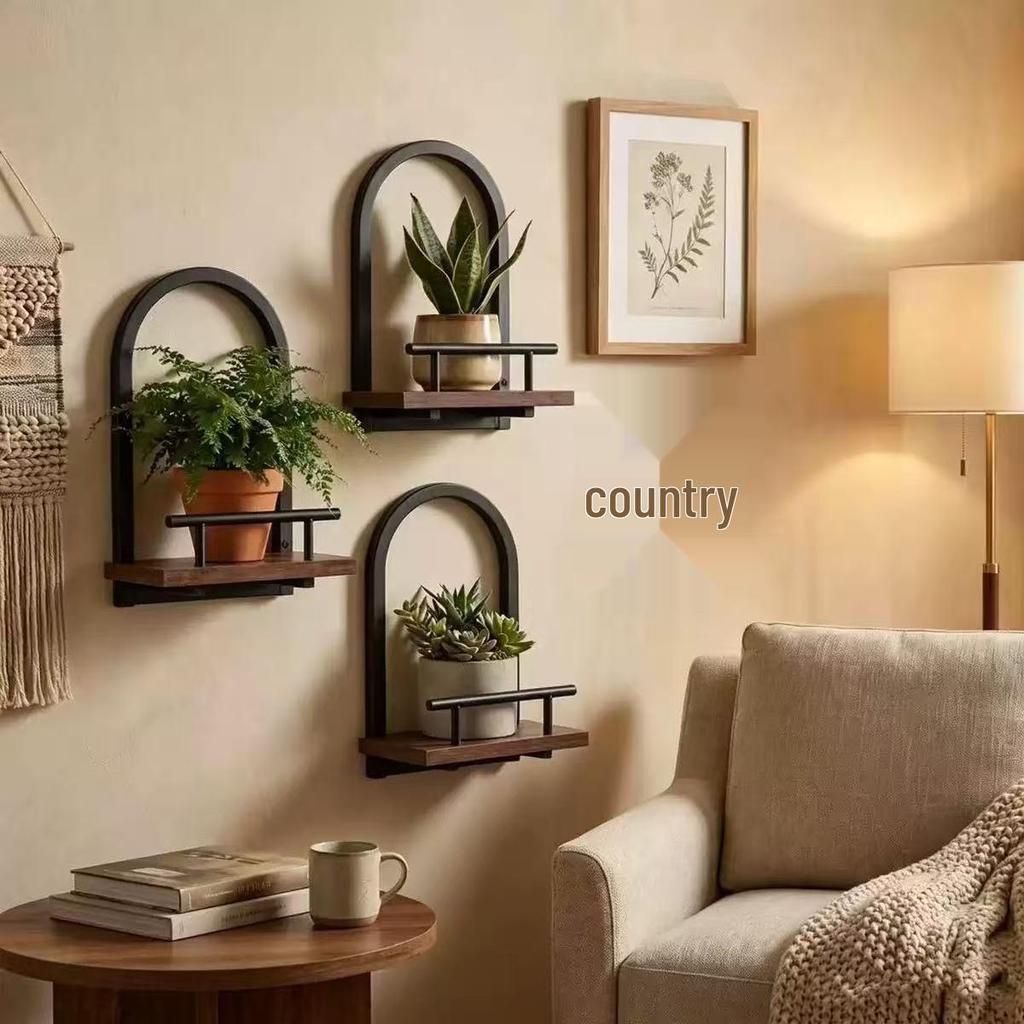 Wall-Mounted Multi-Layer Plant Stand: Succulent & Herb Shelf for Balcony or Indoor Display