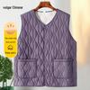 Mid-Aged Women's Plus Size Plush Lined Warm Vest