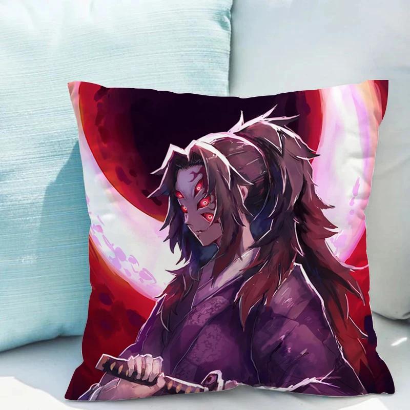 Poszewka na poduszkę x Demon Slayer Dekoracyjne poszewki na poduszki na poduszki Krzesła wypoczynkowe Dekoracja jesienna Poszewka na poduszkę Przytulanki poduszkowe