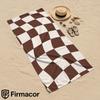 Brown Checkerboard Soft Portable Travel Towel Unisex Ultra Lightweight Microfiber Oversized Sand Free Quick Dry Beach Towel