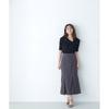 Natural Beauty Basic Cross Ribbon Rib Knit Black Women's Sweater,