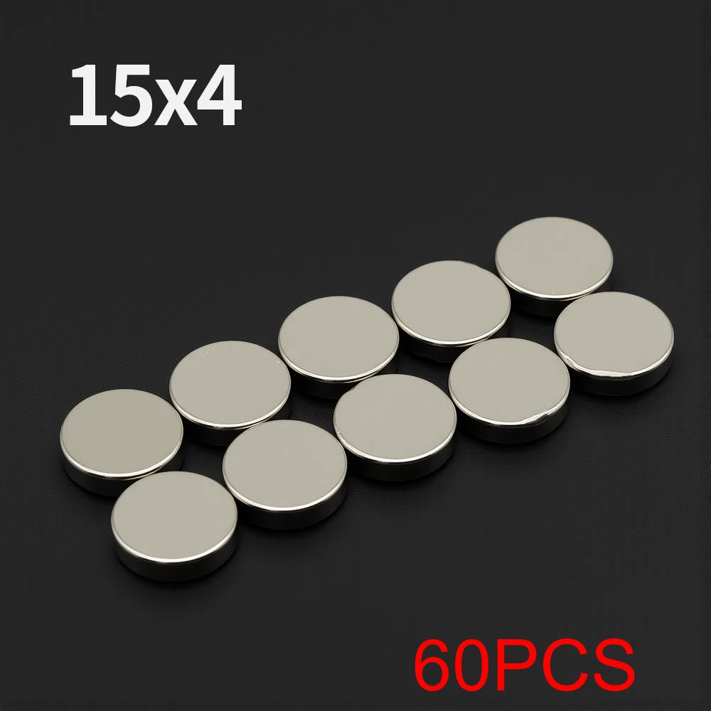 Powerful Neodymium Magnet N35 NdfeB Permanent Magnetic imanes Round Super Strong Fridge Magnets DIY 15x1 15x2 15x3 15x4 15x5mm